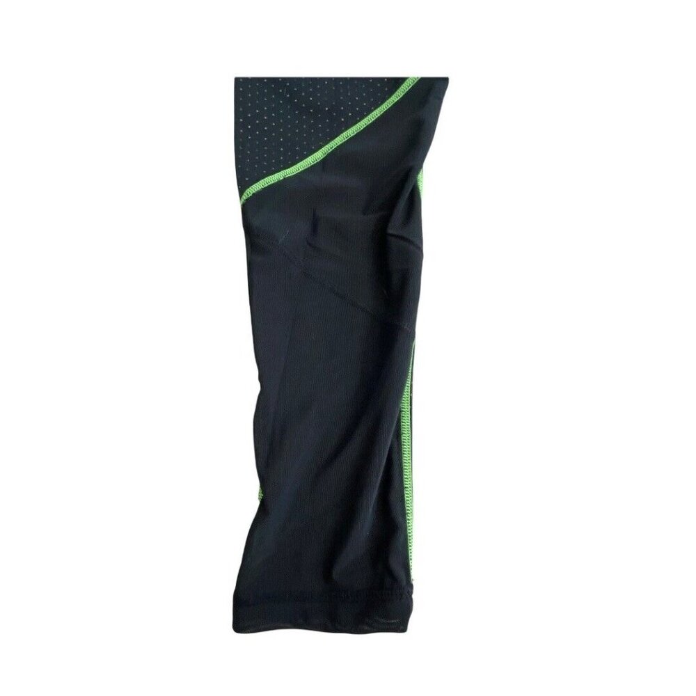 Zella Athletic Womens L Athletic Leggings Pants Polka Dots Black Mesh Back Leg - Picture 9 of 12